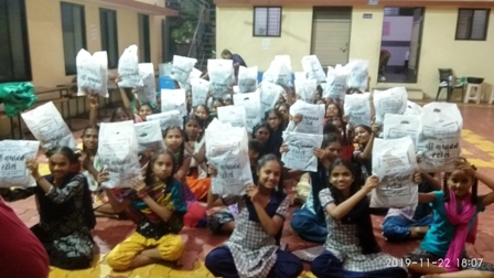 22 nov 2019 clothes distribution in ashram